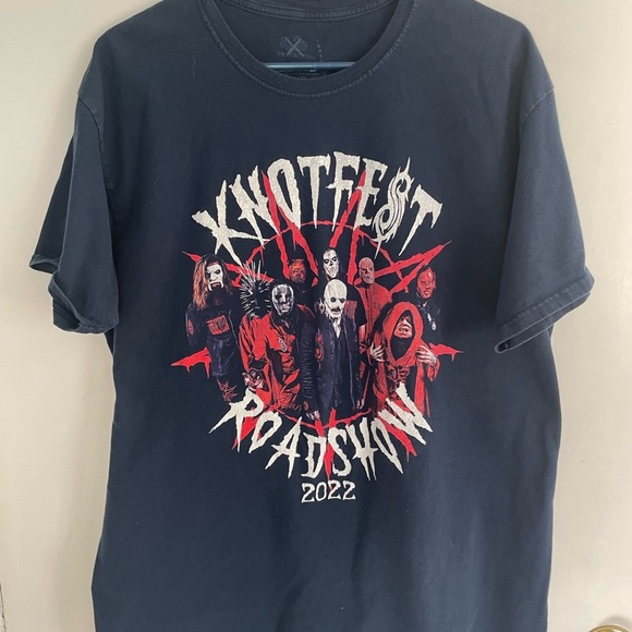 Fruit of the Loom Other - Slipknot Knotfest Roadshow 2022  Navy Blue T-Shirt in size large